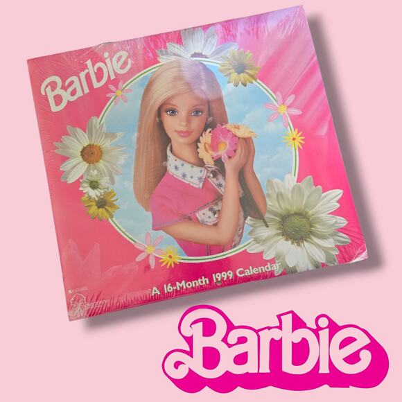 Vintage Barbie 1999 16-Month Calendar – Sealed Collectible, Mattel Retro Art - Picture 5 of 5